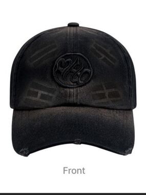BTS Black Embroidered Logo Hat Cap Arirang Official Tour Merch